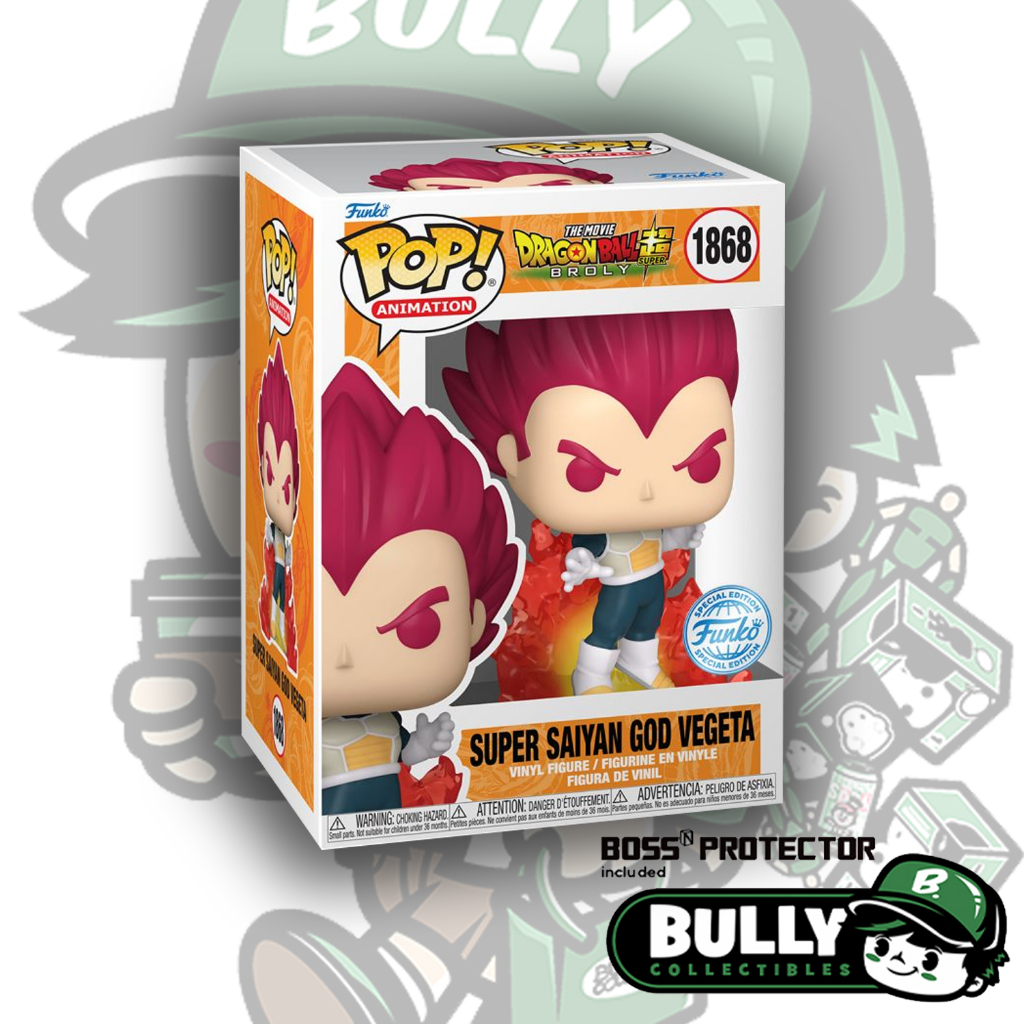 Funko Pop Super Saiyan God Vegeta #1868 CHASE GITD (Neuf Avec