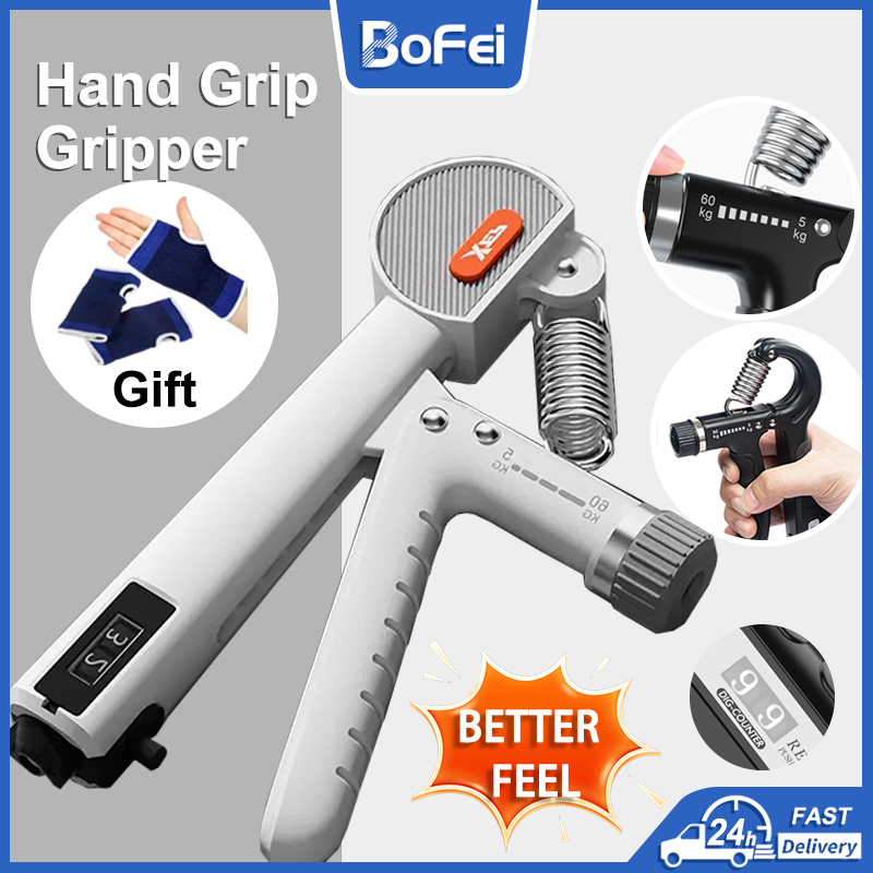 5-60Kg Hand Grip Exercise Gripper Strengthener Arm Muscle Wrist ...
