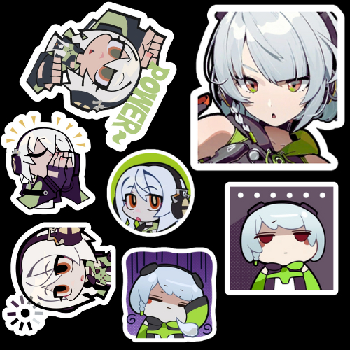 Zenless Zone Zero Anby Demara Matte Stickers | Shopee Philippines