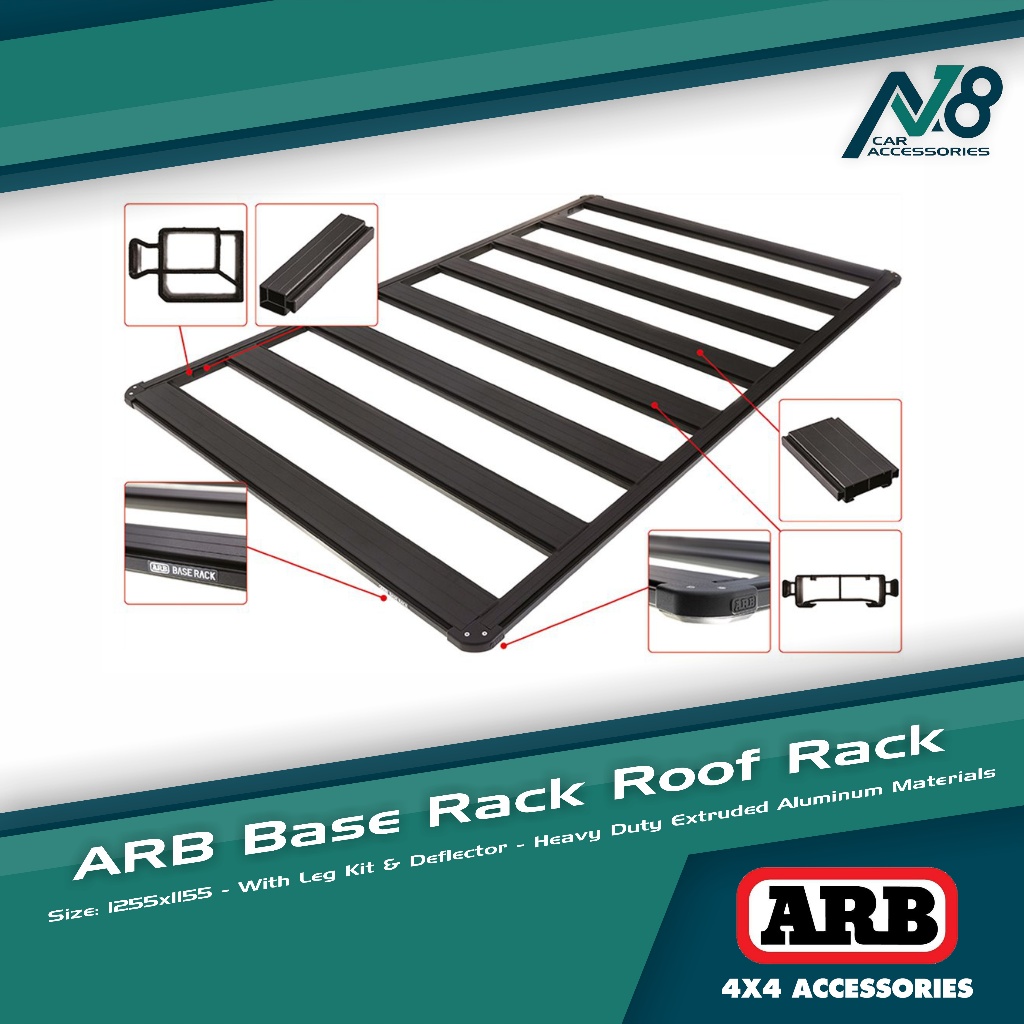 ARB Base Rack Roof Rack 1255mmx1155mm Genuine | Shopee Philippines