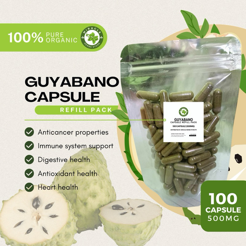 Guyabano Capsule~Refill Pack(100 Capsules) | Shopee Philippines