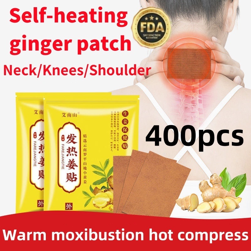 【BUY 1 TAKE 3】400PCS Herbal Heating Ginger Patch Detox Foot Body Neck ...