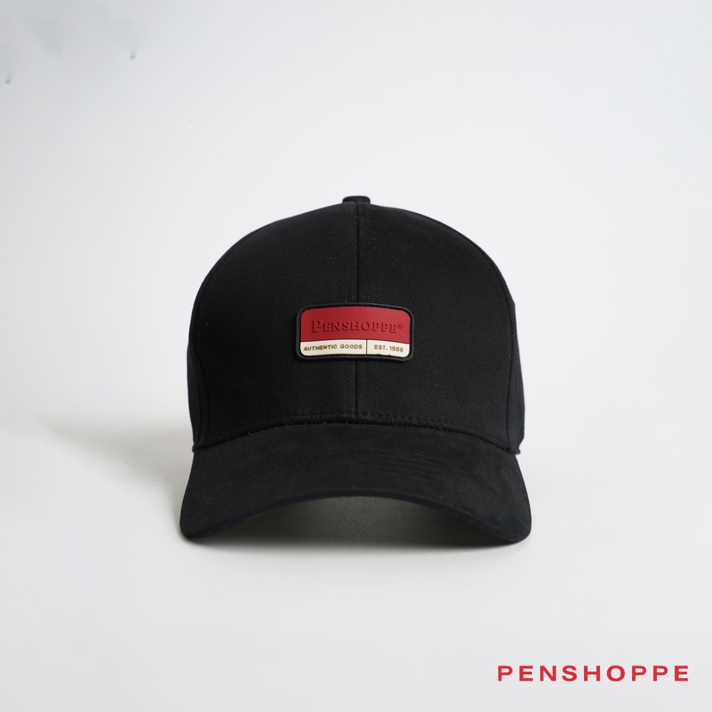Penshoppe Varsity Cap with 3D Silicone Print For Men (Black) | Shopee ...