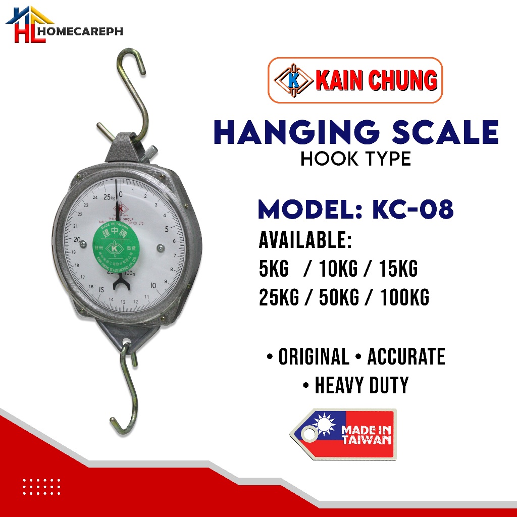 Kain Chung Hanging Scale KC-08 Hook Type 5kg / 10kg / 15kg / 25kg ...