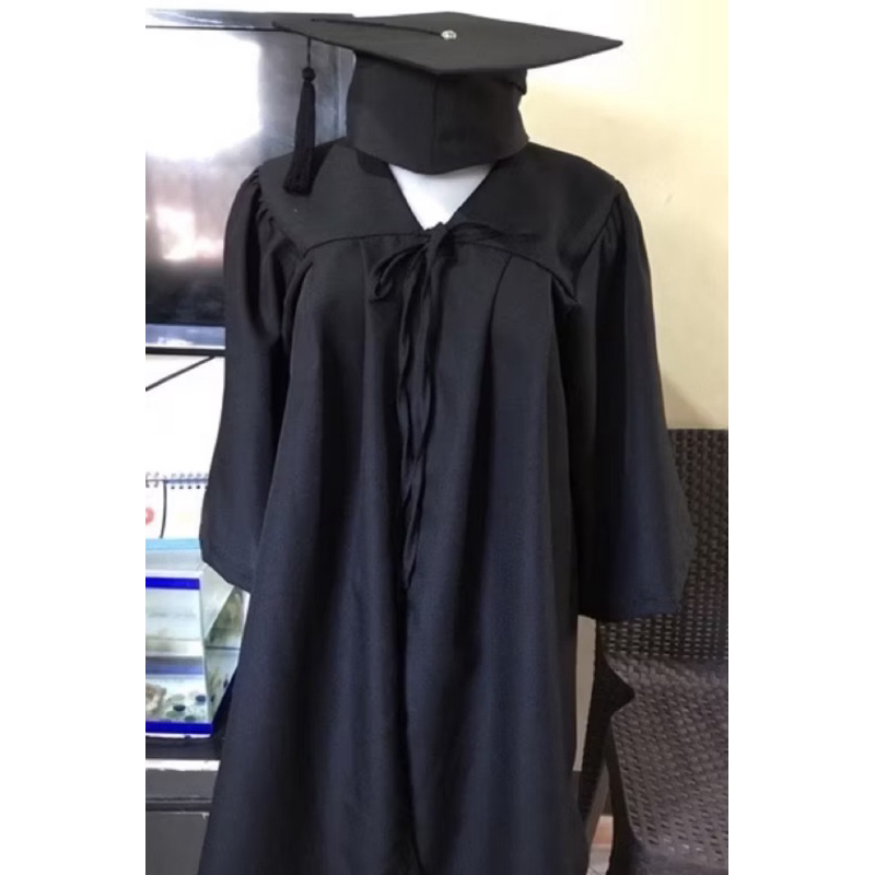 TOGA FOR GRADUATION BLACK&WHITE(kinder,elementary,high school) | Shopee ...