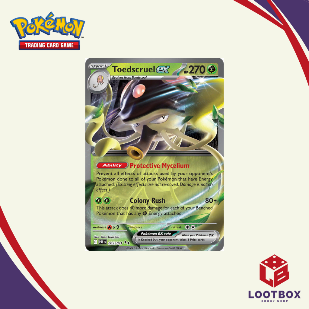 Pokemon Card Game: Toedscruel ex (Double Rare) - Paldean Fates | Shopee ...