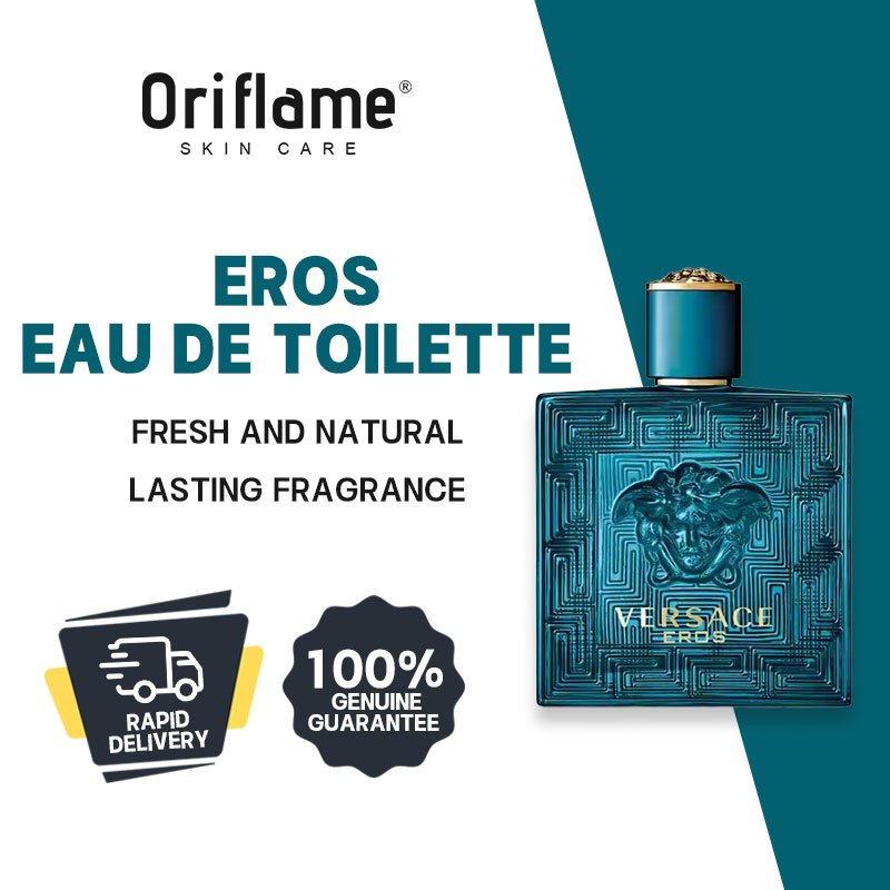 Oriflam Eros Versace For Men Perfume 100ml | Shopee Philippines