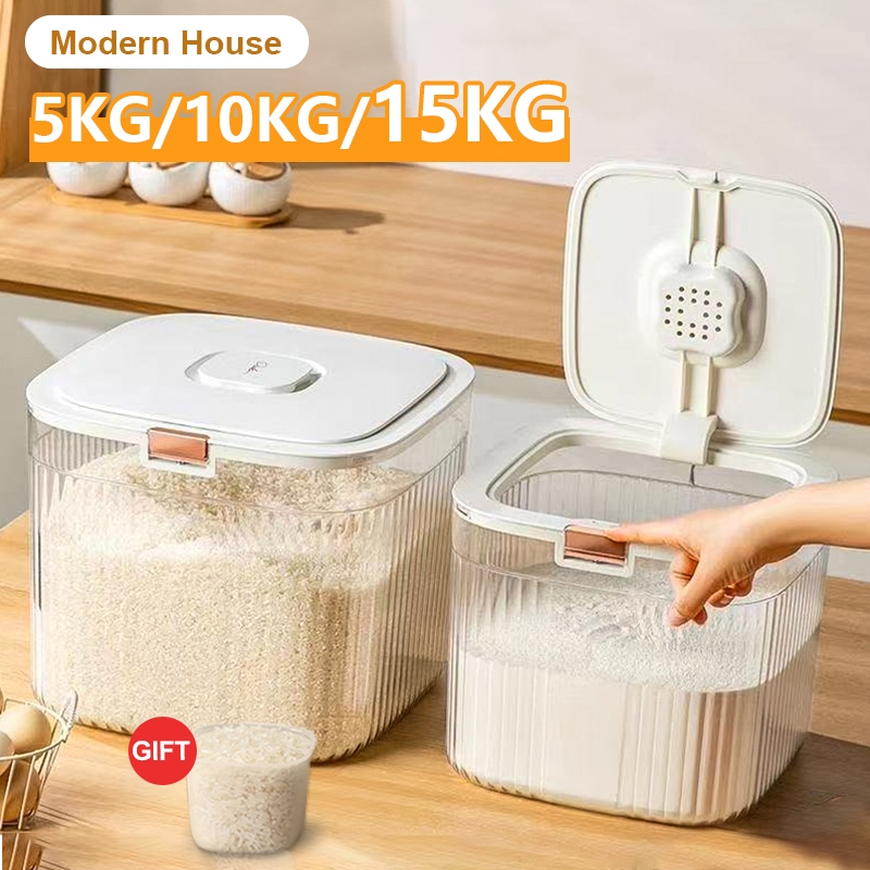 Rice Dispenser Storage Container BOX Food Storage Insect-proof Moisture ...