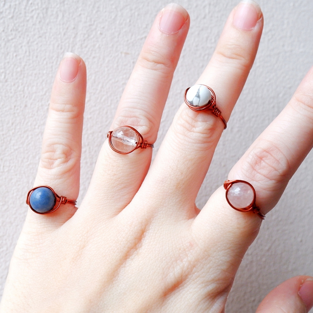 Copper Crystal Simple Ring | Shopee Philippines