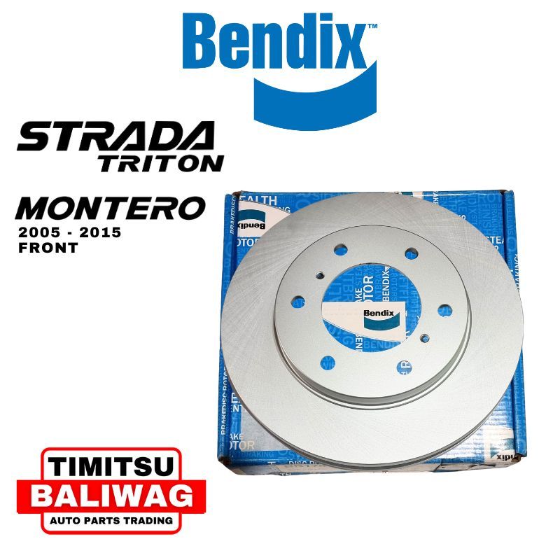 Bendix Brake Disc Rotor Front for Mitsubishi Strada Pick-Up, Montero ...