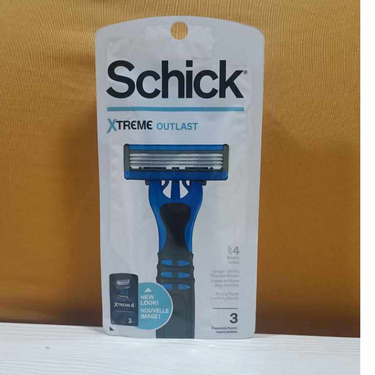Schick Xtreme 4 Outlast Disposable Razor, 3 count | Shopee Philippines