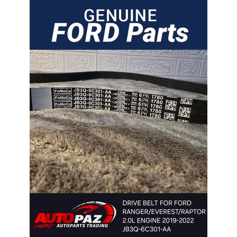 (JB3Q-6C301AA) DRIVE BELT FOR FORD RANGER/EVEREST/RAPTOR 2.0L ENGINE ...