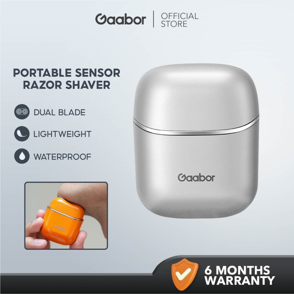 Gaabor Portable Sensor Razor Mini Shaver Dual Blade Skin Sense Fast ...