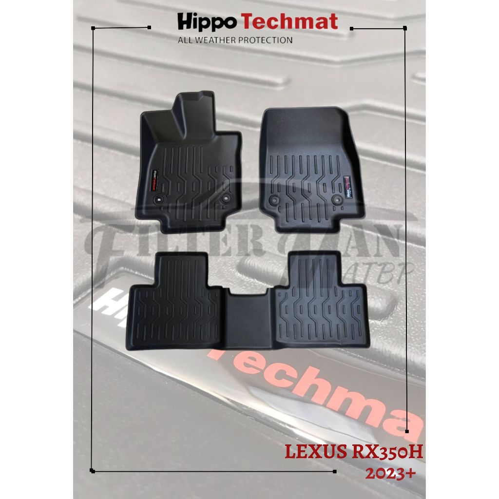 LEXUS RX500/RX350H 2023-UP Hippo Techmat Pro Deep Dish Car Mats V1 ...