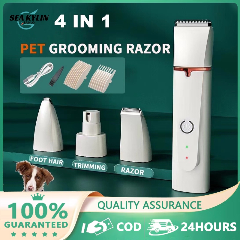 Razor for Dogs, 4 In1 Pet Razor, Electric Animal Professional Cat Dog ...