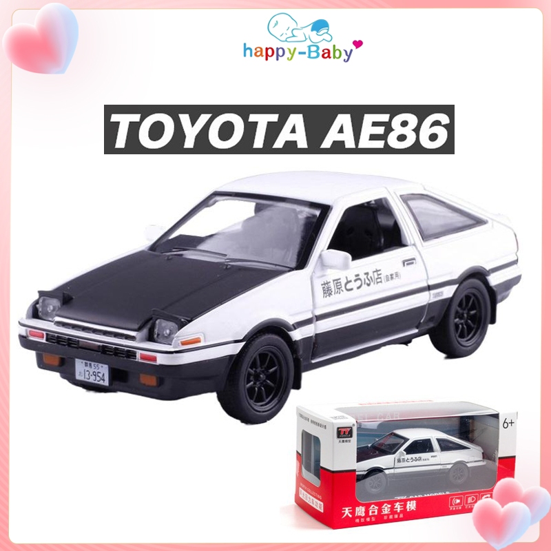 1:32 Initial D TOYOTA AE86 Scale Alloy Diecast Car Model Sound & light ...