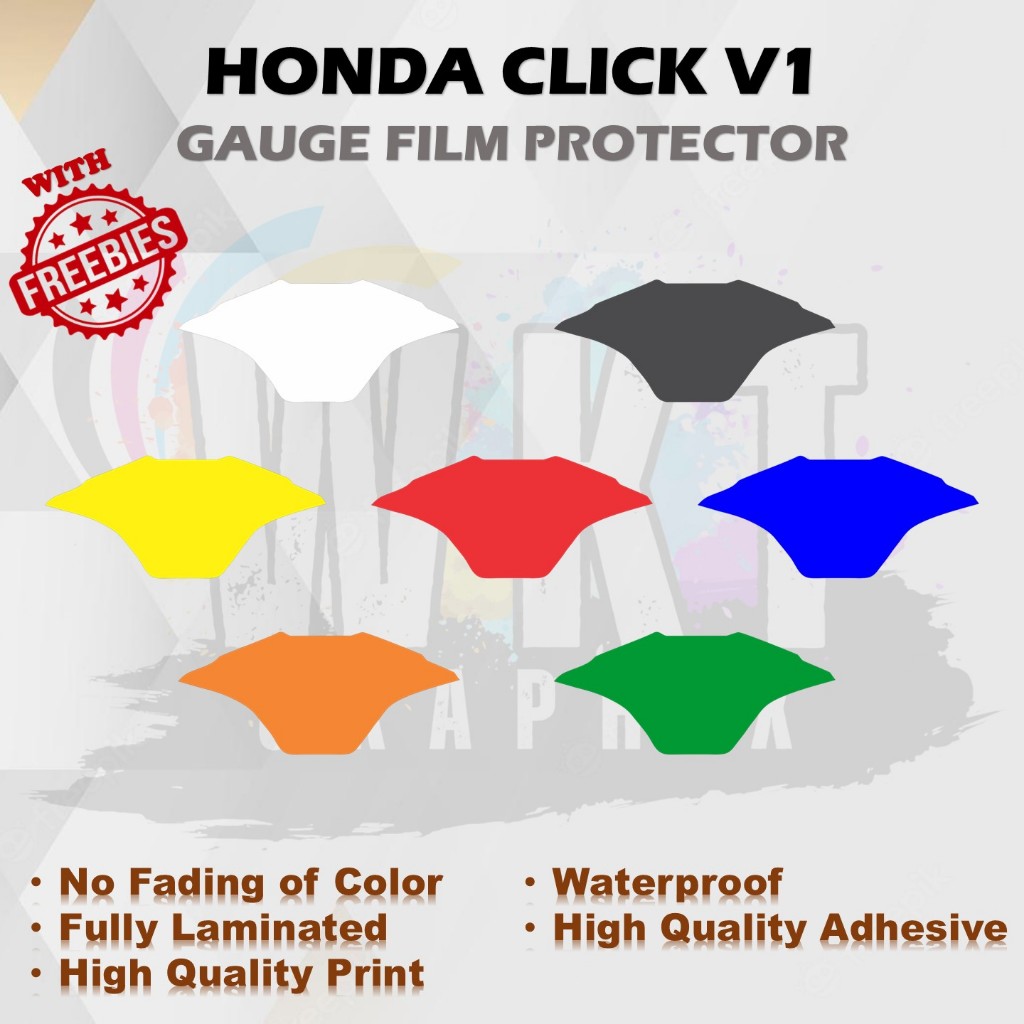 HONDA CLICK V1 PANEL GAUGE PROTECTOR (WATERPROOF, NO FADE GUARANTEED ...