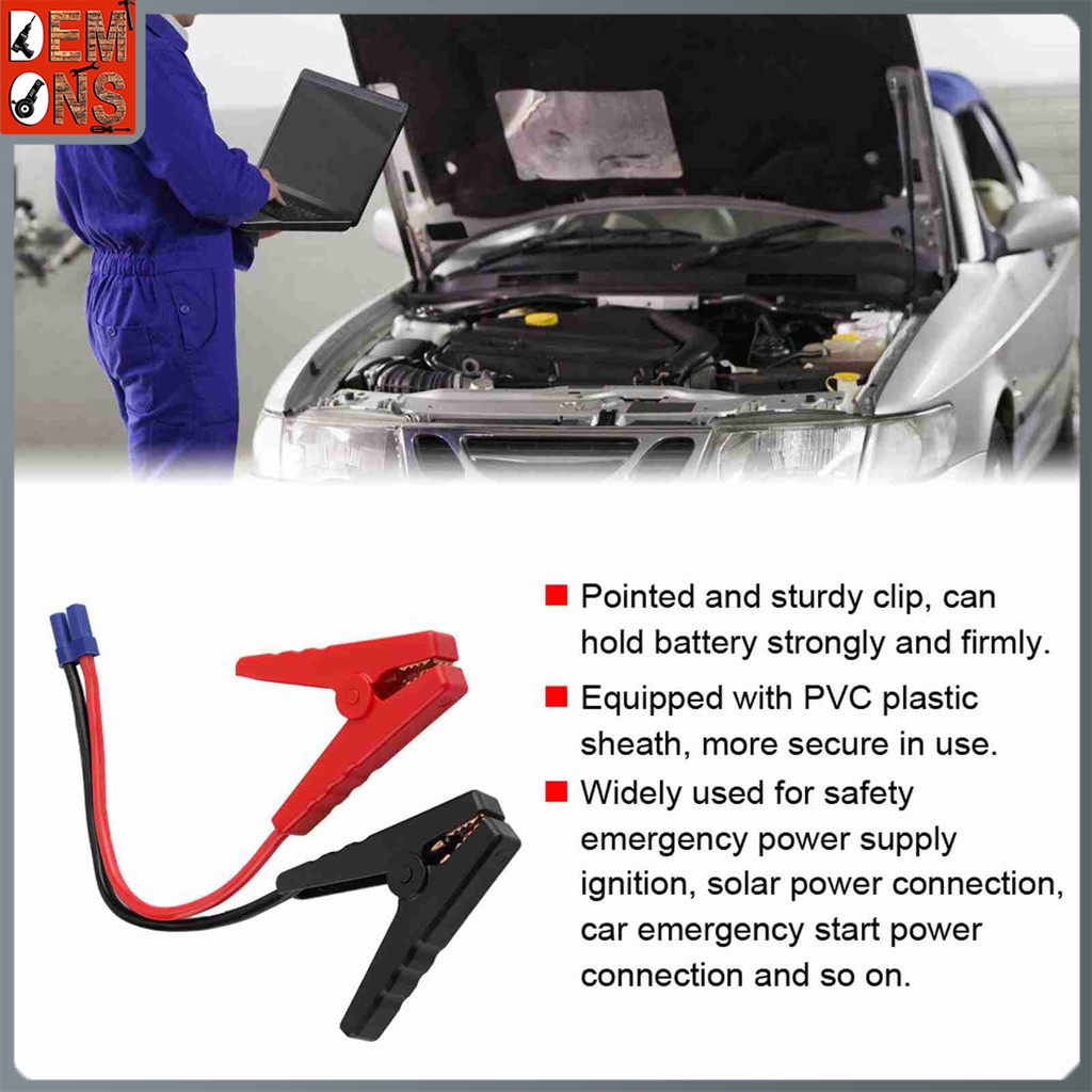 Portable Plug Clip Jump Starter Car Trucks with EC5 Booster Connector ...