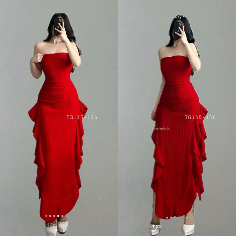 Tala Maxi Tube Fairy Raffle Dress | Shopee Philippines