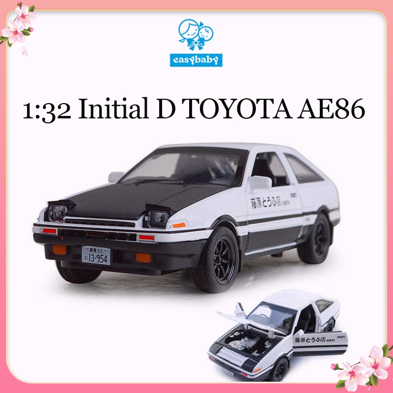 1:32 Initial D TOYOTA AE86 Scale Alloy Diecast Car Model Sound & light ...