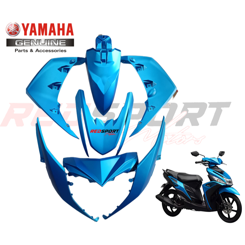 FULL SET FAIRINGS MATT CANDY BLUE FOR MIO I 125 / MIO I 125s | Shopee ...
