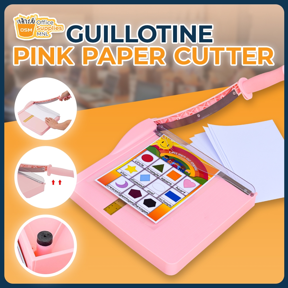 Officom Paper Cutter Guillotine Type - 12 Inch Sharp Cutting Blade ...