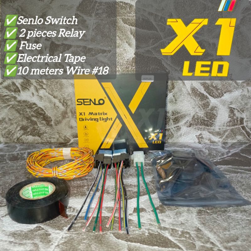 Senlo X1 Plus 60 Watts V3 Set | switch, relay, fuse, nitto, wire ...