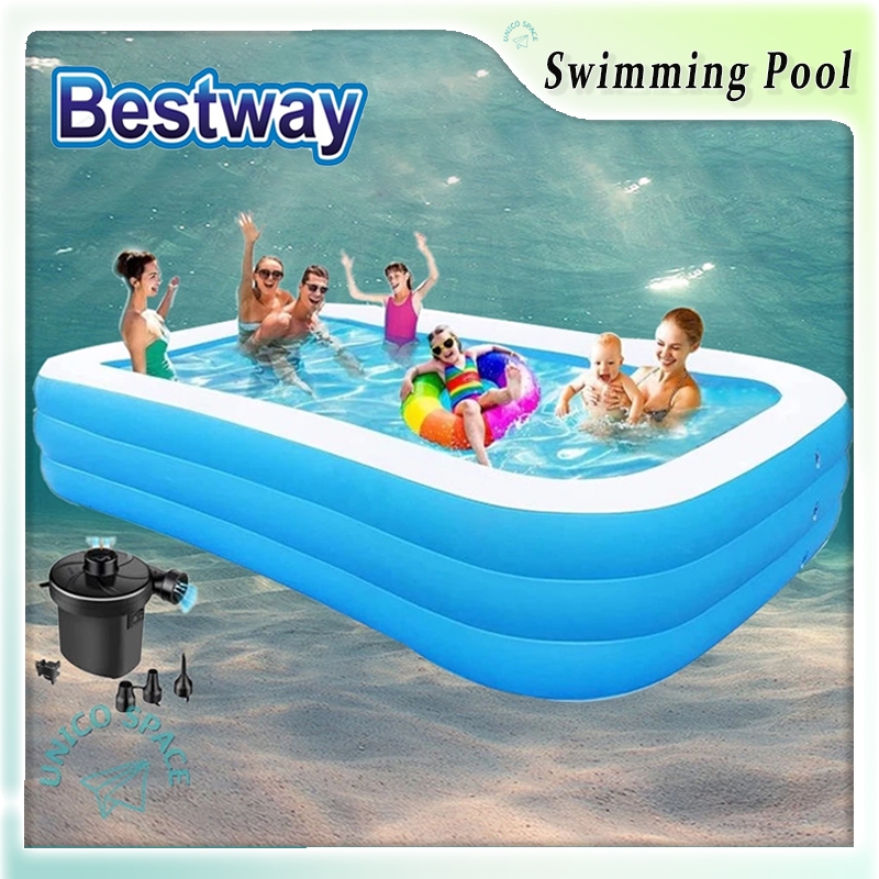 Bestway Inflatable Pool 3.05M Family Size Pool Giant Outdoor Pool ...