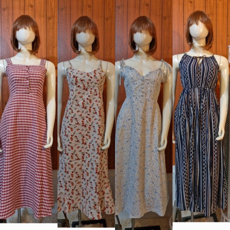 String Straps Maxi Dresses | Shopee Philippines