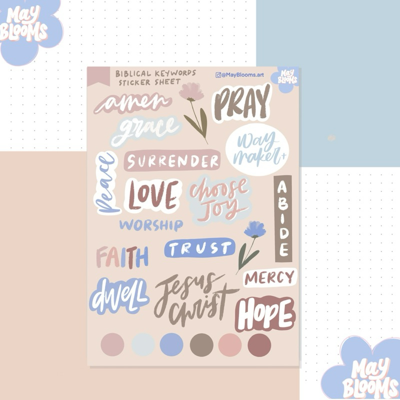 Bible Journal Sticker Sheet | Faith Sticker | Planner & Journal ...