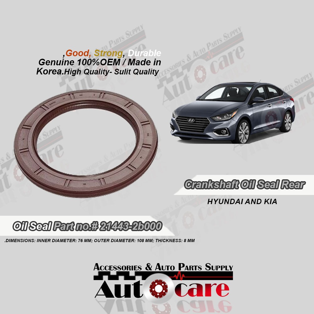 Genuine KIA / Hyundai Crankshaft Oil Seal 2142121030 - View #4