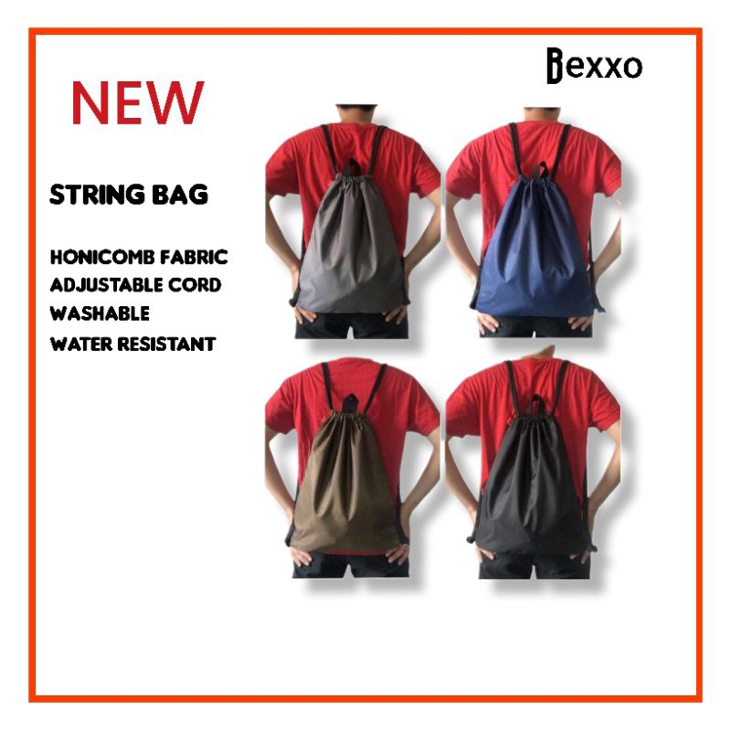 GYM Bag Drawstring Bag String Bag Bike Helmet Bag with Secret Pocket ...