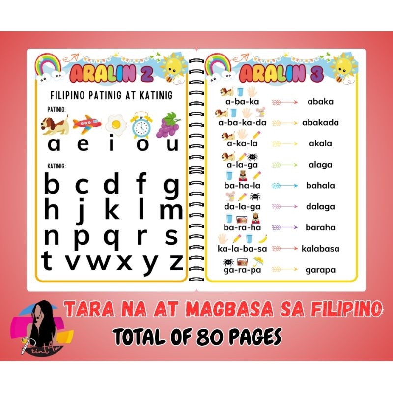 Magbasa sa Filipino -Tagalog reading book-Abakada,Patinig Katinig ...