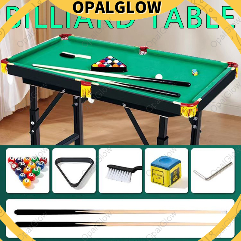 OpalGlow Wooden Tabletop Adjustable Billiard Table Set Indoor Compact ...