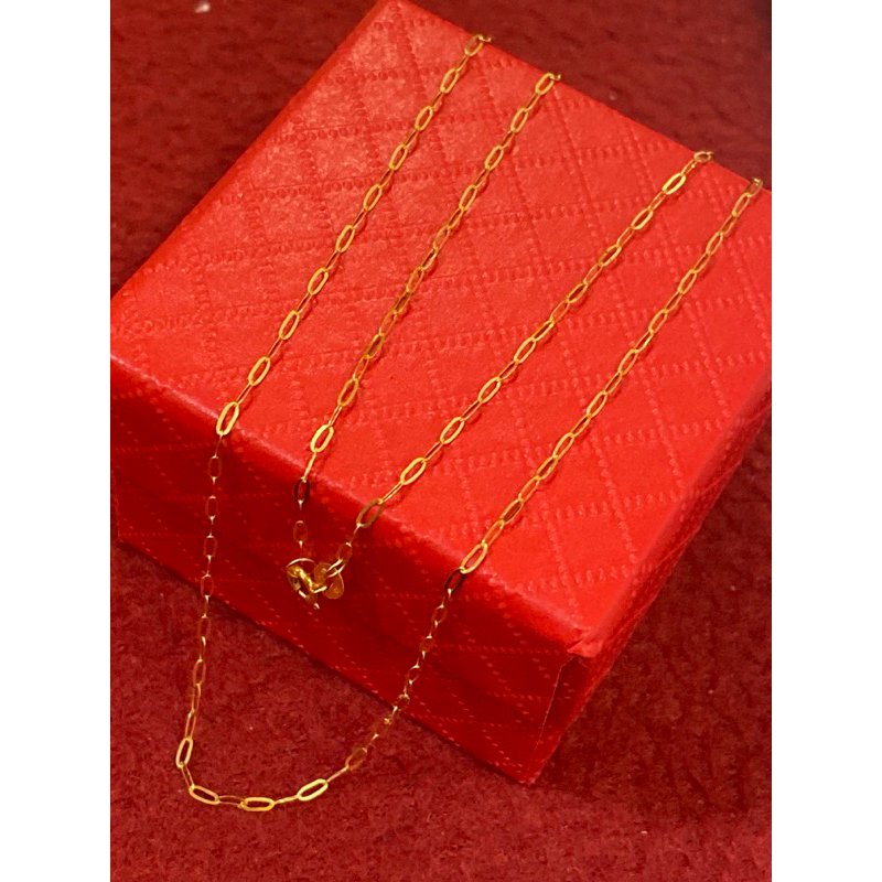 18k Gold Microclip chain 18