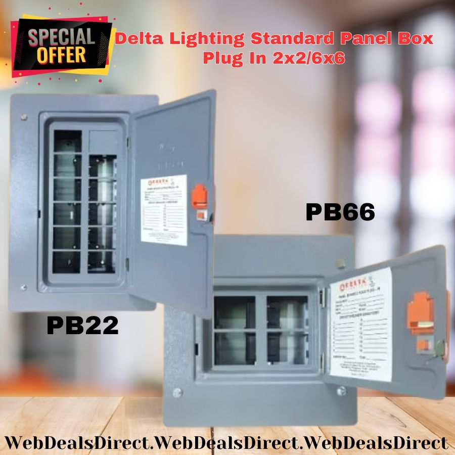Delta Lighting Standard Panel Box Plug In 2x2/6x6 | Shopee Philippines