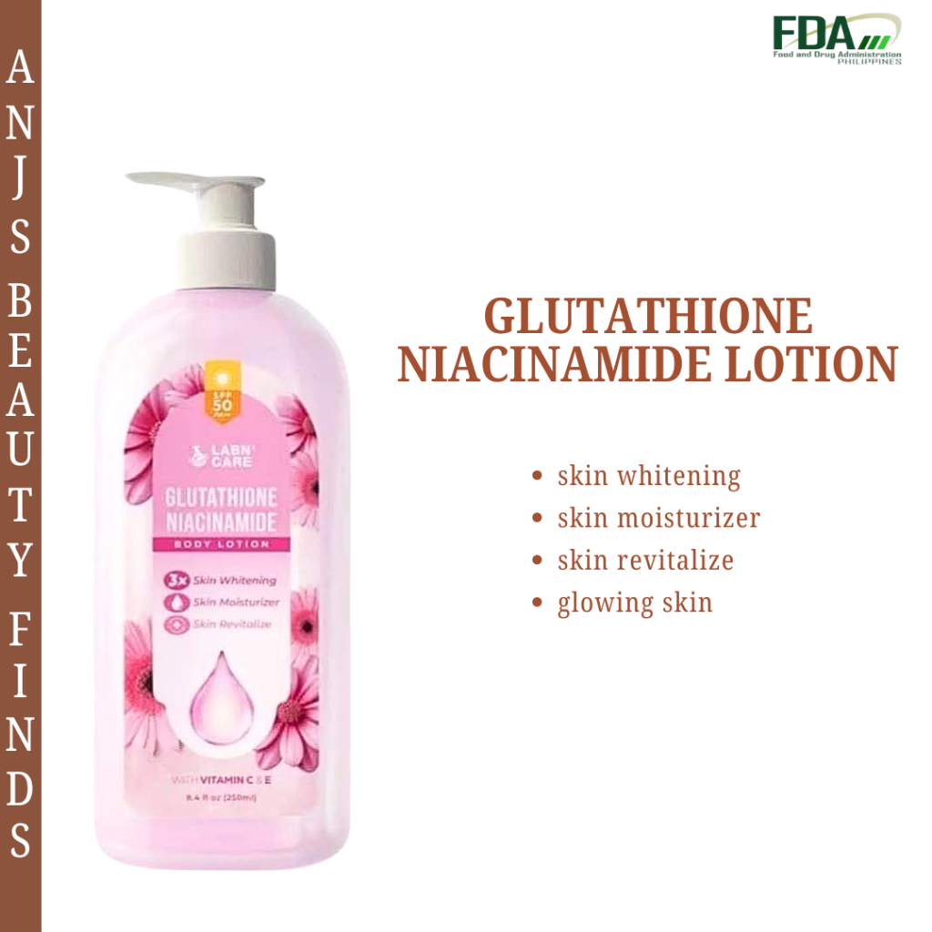 Glutathione Niacinamide Body Lotion Skin Moisturizing Whitening Brightening  And Revitalizing Skin | Shopee Philippines