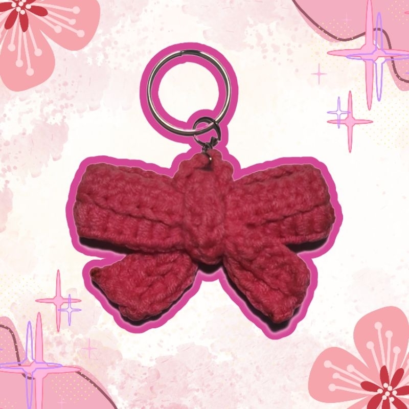 RIBBON CROCHET KEYCHAINS | Shopee Philippines