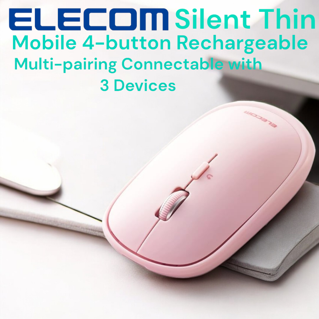 ELECOM Bluetooth Wireless Mouse Silent Thin Mobile 4-button ...
