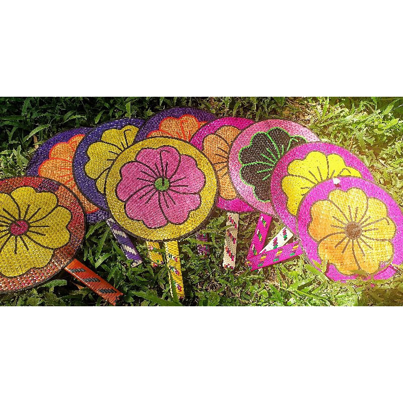 Native fans abaniko sabutan fans colorful fan | Shopee Philippines