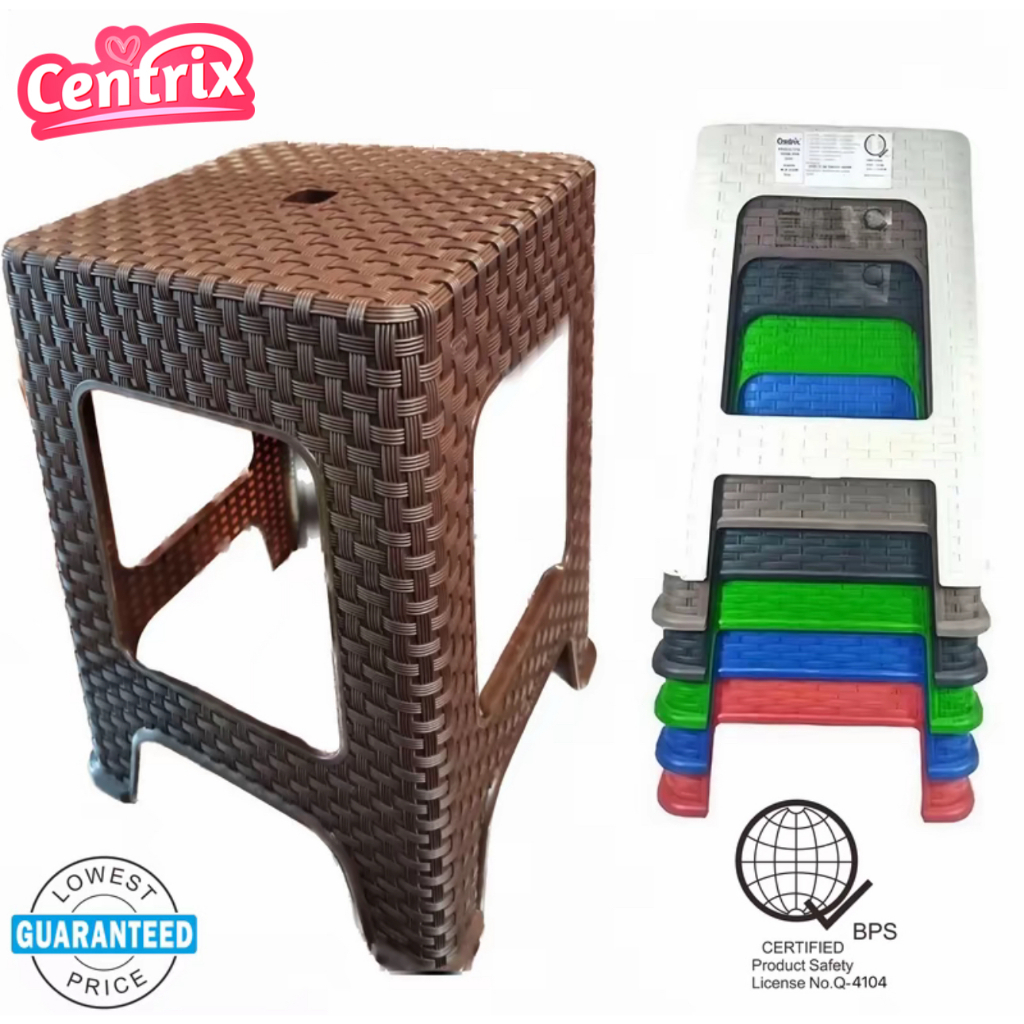 Centrix Rattan Stool High-Quality Plastic Sturdy Chair Furniture ...