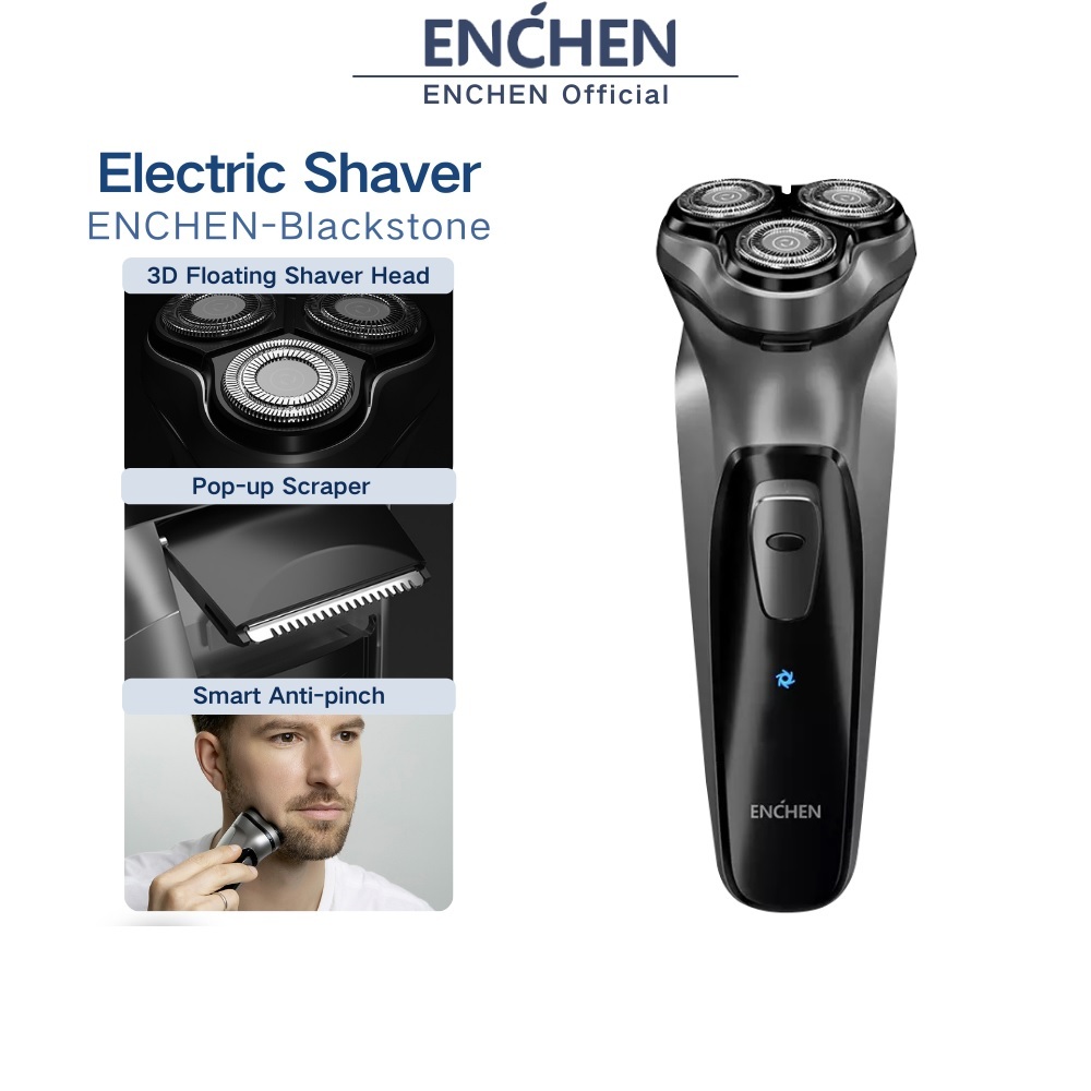 Enchen Blackstone USB Rechargeable Electric Shaver 3D Floating Shavers ...