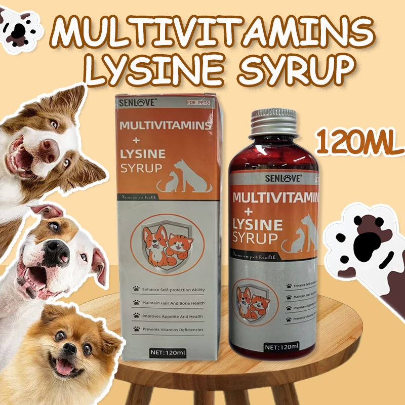SENLOVE Multivitamins For Dogs Multivitamins Syrup Appetite Booster ...