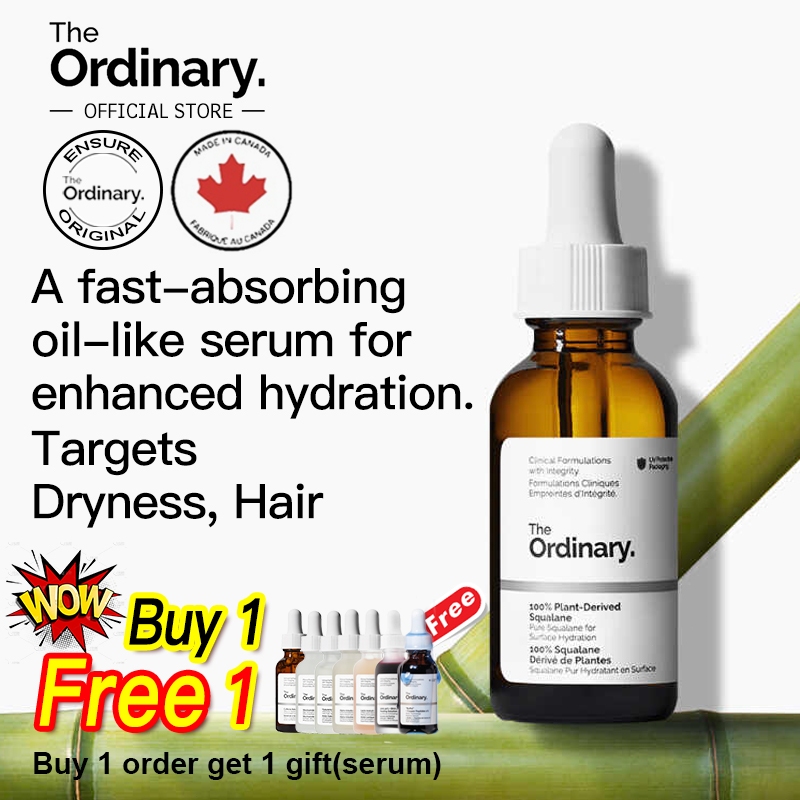 The Ordinary 100% Plant-Derived Squalane 30ml | Shopee Philippines