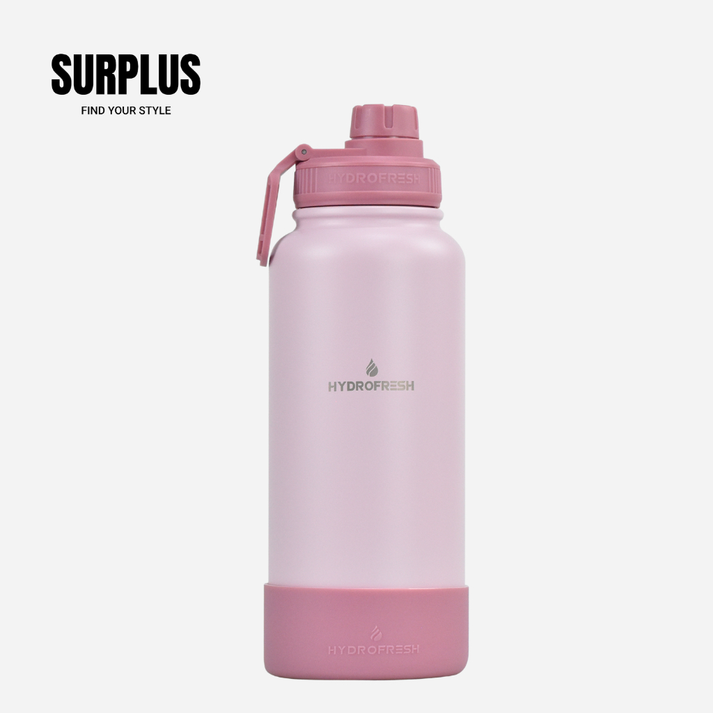 SURPLUSHYDROFRESH FLASK WITH SPORTY HANDLE AND SILICONE BOOT 1000ML ...