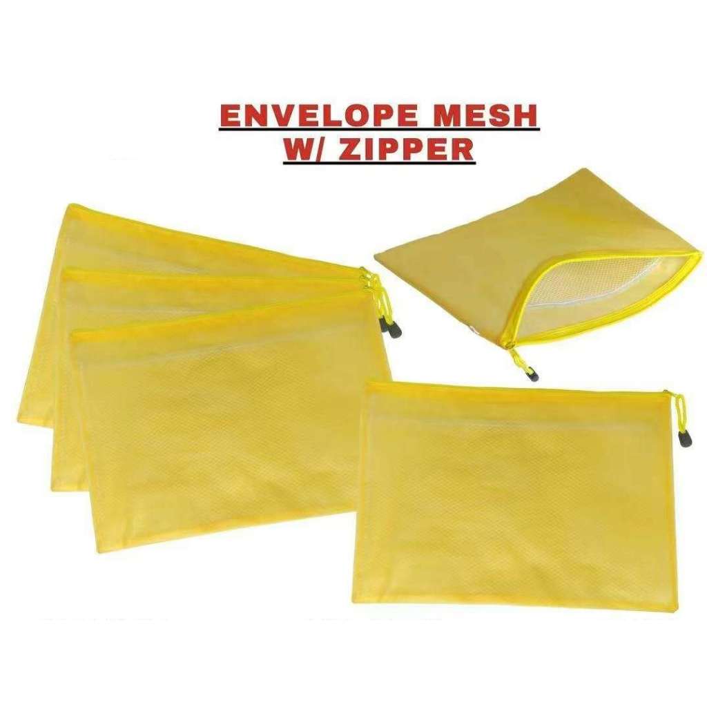 Mesh Envelope w/ Zipper Office and School Supplies | Shopee Philippines