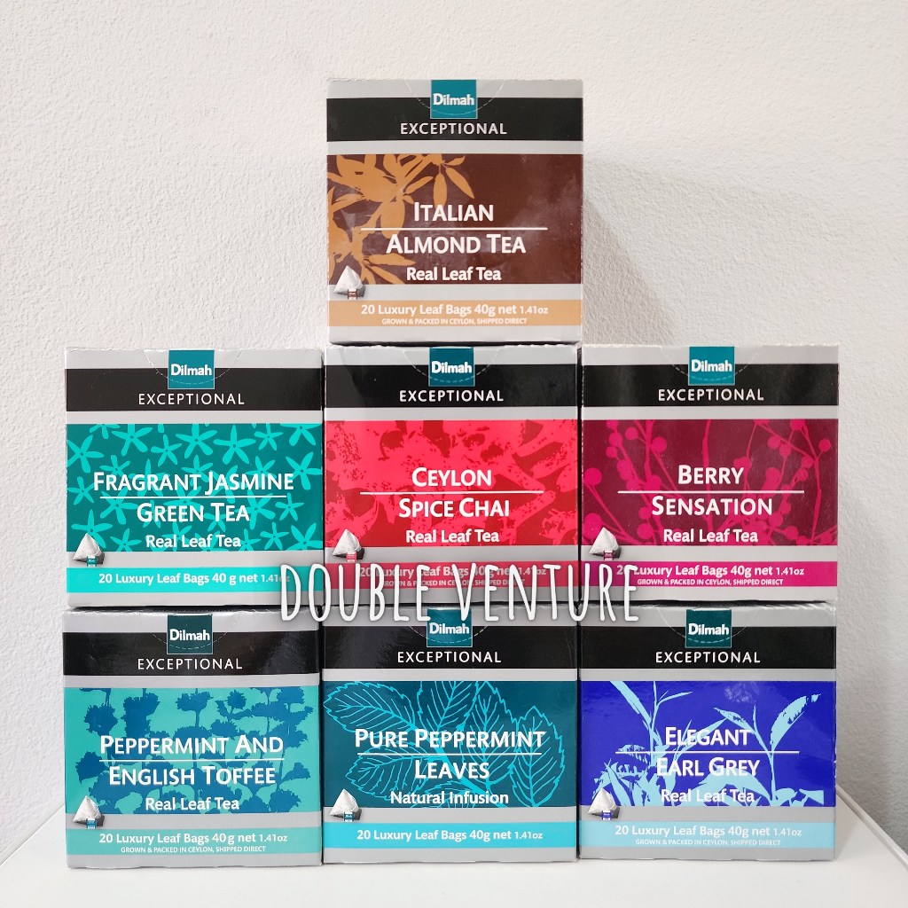 Dilmah Exceptional 20 Teabags (Italian Almond, Berry Sensation ...