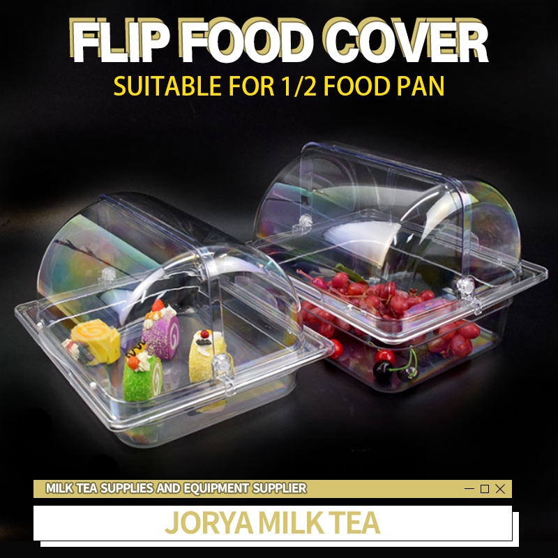 Transparent Flip Pc Cover Rectangular 1/2 Tray Cover Food Cake Cover ...