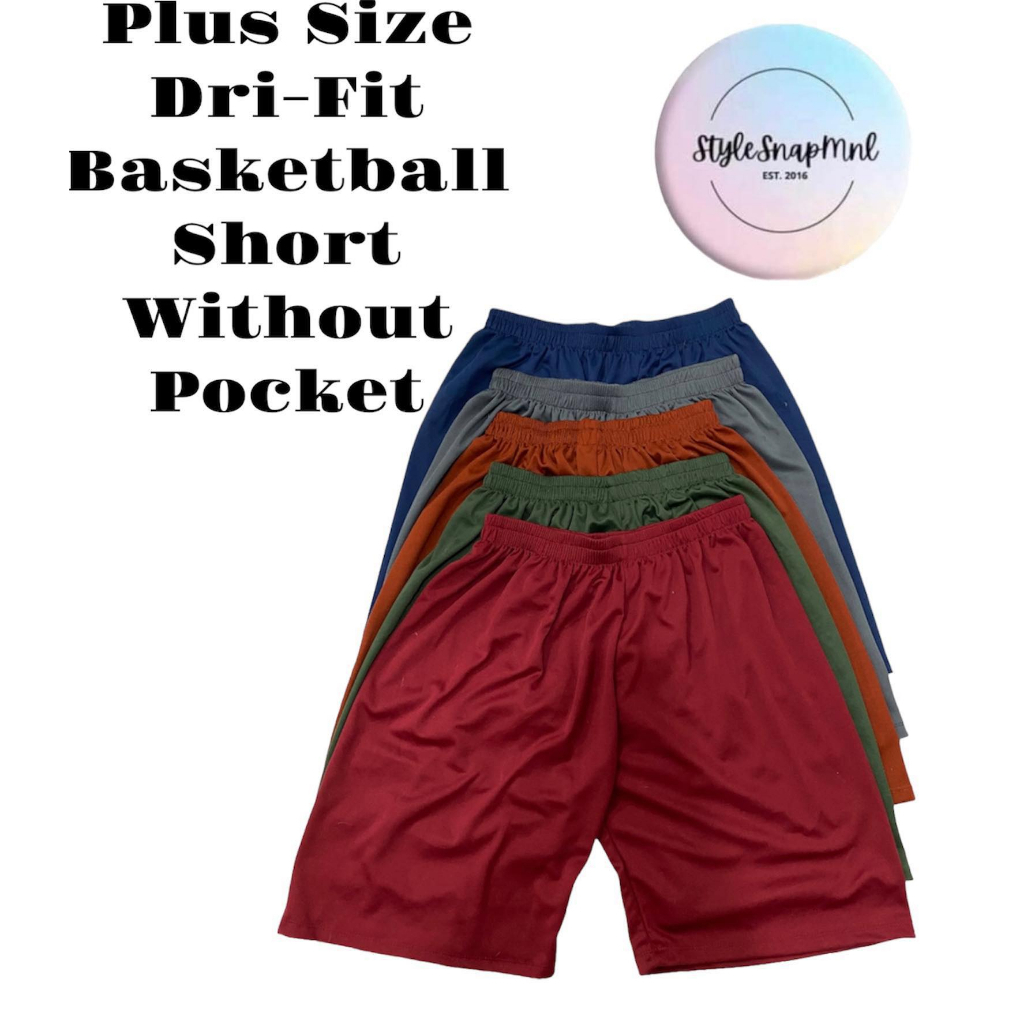 SyleSnap Plus Size Mens Basketball Jersey Shorts Dri-fit Shorts Sports  Wear