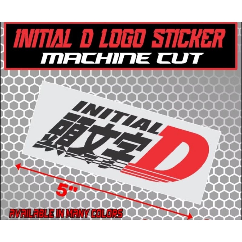 initial d logo machine cut diecut original sticker | Shopee Philippines